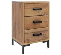 vidaXL Bedside Cabinet Brown 36x30x54 cm Solid Pinewood