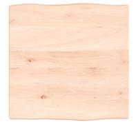 (brown, 40 x 40 x 2 cm) vidaXL Table Top Wooden Desk Top for Table Treated Solid Wood Oak Live Edge