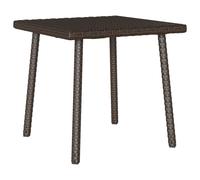 Garden Coffee Table Rectangular Brown 40x40x37 cm Poly Rattan