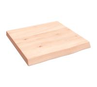 vidaXL Wall Shelf 40x40x(2-4) cm Untreated Solid Wood Oak