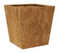 (brown, 40 x 40 x 40 cm/ 1 pcs) vidaXL Garden Planters Outdoor Flower Pot Patio Raised Bed Planter Box Steel