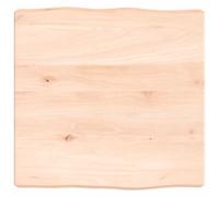 vidaXL Table Top 40x40x(2-6) cm Untreated Solid Wood Live Edge