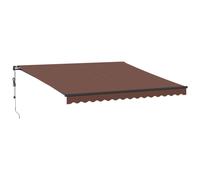 (brown, 400 x 300 cm) vidaXL Automatic Retractable Awning Patio Canopy Outdoor Awning Folding Arm