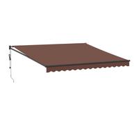 (brown, 400 x 300 cm) vidaXL Retractable Awning Fabric and Aluminium