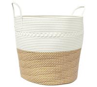 (brown, 43 x 38 cm) vidaXL Storage Basket Laundry Basket Washing Basket Laundry Hamper Cotton