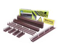 (Brown, 48pcs) Fence Wall Spikes Garden Tall Bird Spikes