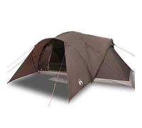 (brown, 494 x 370 x 190 cm) vidaXL Family Tent Dome 6-Person Camping Tent Lightweight Tent Waterproof