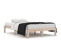 (brown, 4ft small double) vidaXL Solid Wood Pine Bed Frame Bed Base Furniture Multi Colours Multi Sizes