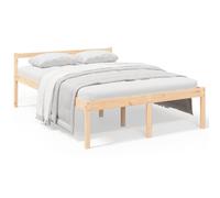 (brown, 4ft6 double) vidaXL Bed Frame Bedroom Bed Base Matress Foundation Bedstead Solid Wood Pine