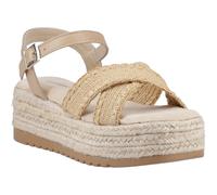 (Brown, 5 (Adults')) Hush Puppies Jemma Espadrille Polyurethane Women's Tan Sandals