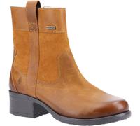 (Brown, 5 (Adults')) Hush Puppies Saskia Leather Women's Tan Boots