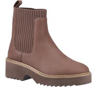 (Brown, 5 (Adults')) TOMS Millie Leather Women's Oak Brown Heeled Ankle Boots