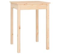 Vidaxl Dining Table 55X55X75 Cm Solid Wood Pine, Brown