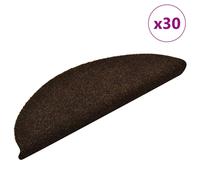 (brown, 56 x 17 x 3 cm/ 30 pcs) vidaXL Self-adhesive Stair Mats Decoration Stair Protector Anti-slip Stair Rug
