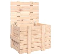 VidaXL Storage Box 58X40.5X42Cm Solid Wood Pine, Brown