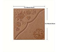 (brown, 5pcs 35*35cm) 1/5/10Pcs 35*35cm Ceiling Roof Self-adhesive Warm Bedroom 3d Three-dimensional Wall Attached To The Background Wall