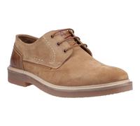 (Brown, 6 (Adults')) Hush Puppies Guy Leather Men's Tan Lace-Up Shoes