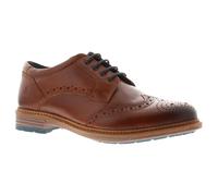 (Brown, 6 (Adults')) Hush Puppies Jayden Leather Men's Tan Brogues Shoes