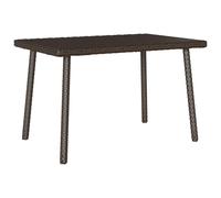 (brown, 60 x 40 x 37 cm) vidaXL Garden Coffee Table Rectangular Light Grey 40x40x37 cm Poly Rattan
