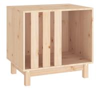 (Brown, 60 x 45 x 57 cm) vidaXL Solid Wood Pine Dog House Dog Cage Pet House Cabin Multi Colours/Sizes