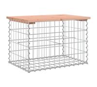 (brown, 63 x 44 x 42 / 60 x 40 x 40 cm) vidaXL Garden Bench Park Outdoor Bench Seat Gabion Design Solid Wood Pine