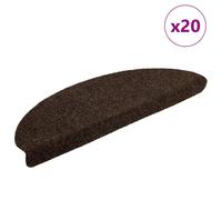 (brown, 65 x 21 x 4 cm/ 20 pcs) vidaXL Self-adhesive Stair Mats Decoration Stair Protector Anti-slip Stair Rug