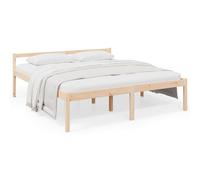 (brown, 6ft super king size) vidaXL Bed Frame Bedroom Bed Base Matress Foundation Bedstead Solid Wood Pine