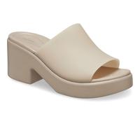 (Brown, 7 (Adults')) Crocs Brooklyn Slide Heel Women's Taupe Sandals