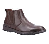 (Brown, 7 (Adults')) Hush Puppies Gary Leather Men's Brown Boots