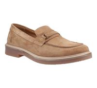 (Brown, 7 (Adults')) Hush Puppies Gryffin Leather Men's Tan Loafers
