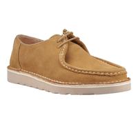 (Brown, 7 (Adults')) Hush Puppies Otis Suede Men's Tan Lace-Up Shoes