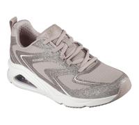 (Brown, 7 (Adults')) Skechers Tres-Air Uno Glit-Airy Women's Taupe Trainers
