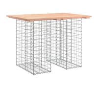 (brown, 70 x 100 x 72 cm) vidaXL Garden Bench Park Outdoor Bench Seat Gabion Design Solid Wood Douglas
