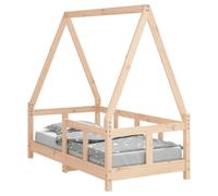 (brown, 70 x 140 cm) vidaXL Kids Bed Frame Bedstead Wooden Bed Base Black 80x200 cm Solid Wood Pine