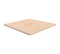 Vidaxl Square Table Top 70X70X1.5 Cm Untreated Solid Wood Oak, Brown