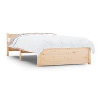 (brown, 75 x 190 cm) vidaXL Solid Wood Bed Frame Home Wooden Bedstead Bed Base Multi Colours/Sizes