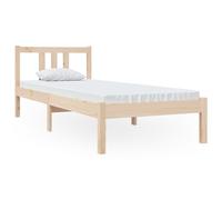 (brown, 75 x 190 cm) vidaXL Solid Wood Bed Frame Wooden Platform Bed Multi Colours Multi Sizes