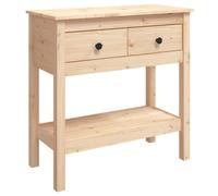 (Brown, 75 x 35 x 75 cm (L x W x H)) vidaXL Solid Wood Pine Console Table Multi Colours 100x35x75 cm/75x35x75 cm