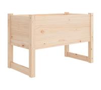 (Brown, 78 x 40 x 52 cm) vidaXL 1/2x Solid Wood Pine Planter Raised Bed Flower Box Multi Colours/Sizes
