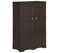 (brown, 79 x 43 x 125 cm) vidaXL Plastic Cabinet Storage Cupboard Utility Storage Cabinet Wood Design