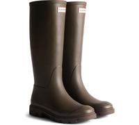 (Brown, 8 (Adults')) Hunter Downpour Tall Boot Rubber Men's Chocolate Brown Wellington Boots