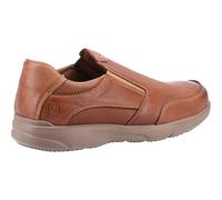 (Brown, 8 (Adults')) Hush Puppies Aaron Leather Men's Brown Loafers