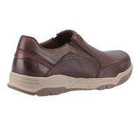 (Brown, 8 (Adults')) Hush Puppies Fletcher Leather Men's Coffee Loafers