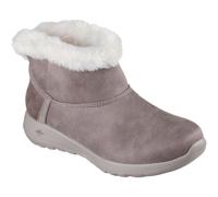 (Brown, 8 (Adults')) Skechers On-the-GO Joy Cozy Dream Polyester Women's Dark Taupe Winter Ankle Boots