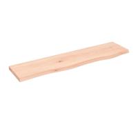 (brown, 80 x 20 x 2 cm) vidaXL Wall Shelf Wooden Floating Shelf Display Shelf Treated Solid Wood Oak
