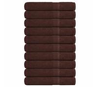(brown, 80 x 200 cm/ 10 pcs) vidaXL Towels Kitchen Tea Towel Dish Towel Wash Towel 360 gsm 100% Cotton