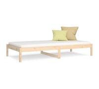 (brown, 80 x 200 cm) vidaXL Day Bed Guest Sofa Occasional Sofa Bed Daybed Couch Solid Wood Pine