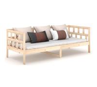 (brown, 80 x 200 cm) vidaXL Day Bed Guest Sofa Occasional Sofa Bed Daybed Couch Solid Wood Pine