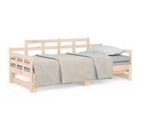 (brown, 80 x 200 cm) vidaXL Solid Wood Pine Pull-out Day Bed Wooden Sofa Bed Multi Colours/Sizes