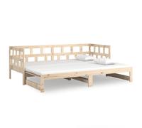 (brown, 80 x 200 cm) vidaXL Solid Wood Pine Pull-out Day Bed Wooden Sofa Bed Multi Colours/Sizes